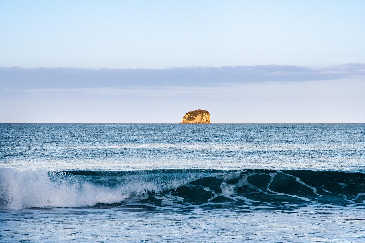 Island, waves, sunset — Require A Dentist Marketing Idea?