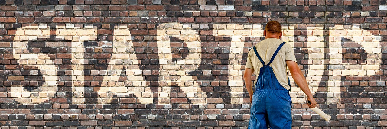 Startup, wall, painter — Tips For Organizing Shoes